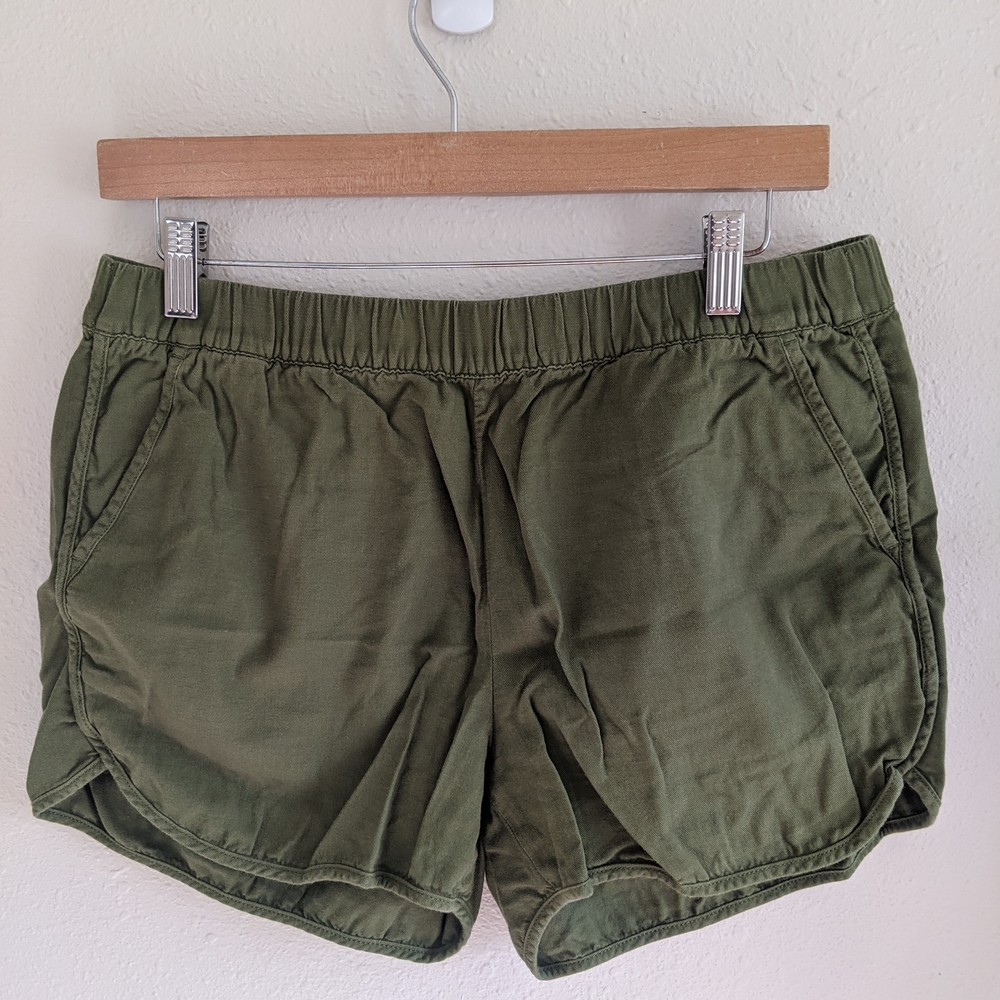 Madewell Pull-On Shorts - Desert Olive Sz M
